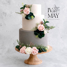 Load image into Gallery viewer, Blush Pink Cake Flowers: Foam Rose Wedding Cake Topper