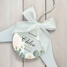 Load image into Gallery viewer, Personalised Wedding Day Dress Hanger With Tag
