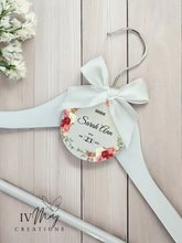 Load image into Gallery viewer, Personalised Wedding Day Dress Hanger With Tag