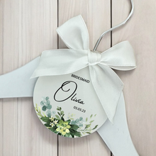 Load image into Gallery viewer, Personalised Wedding Day Dress Hanger With Tag