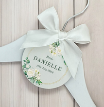 Load image into Gallery viewer, Personalised Wedding Day Dress Hanger With Tag