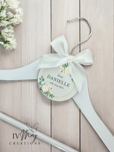 Load image into Gallery viewer, Personalised Wedding Day Dress Hanger With Tag