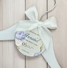 Load image into Gallery viewer, Personalised Wedding Day Dress Hanger With Tag