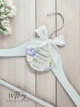 Load image into Gallery viewer, Personalised Wedding Day Dress Hanger With Tag