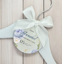 Load image into Gallery viewer, Personalised Wedding Day Dress Hanger With Tag