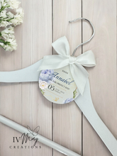 Load image into Gallery viewer, Personalised Wedding Day Dress Hanger With Tag