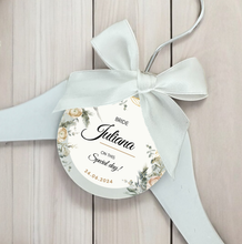 Load image into Gallery viewer, Personalised Wedding Day Dress Hanger With Tag