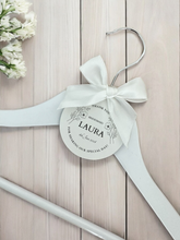 Load image into Gallery viewer, Personalised Wedding Day Dress Hanger With Tag (Copy)