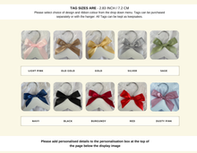 Load image into Gallery viewer, Personalised Wedding Day Dress Hanger With Tag