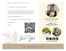 Load image into Gallery viewer, Personalised Wedding Day Dress Hanger With Tag