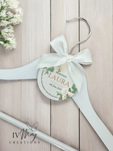 Load image into Gallery viewer, Personalised Wedding Day Dress Hanger With Tag