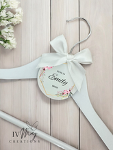 Load image into Gallery viewer, Personalised Wedding Day Dress Hanger With Tag