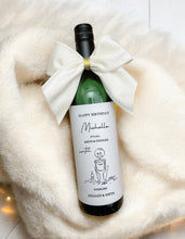 Load image into Gallery viewer, Personalised Wine bottle Sticker label Gift