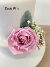Load image into Gallery viewer, Blush Pink Foam Rose Cake Flowers: Wedding Cake Topper