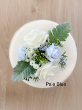 Load image into Gallery viewer, Dusty Blue - Rose Cake Topper: Foam Flower Wedding, Birthday, Christening Decoration - cake flowers - birthday or christening