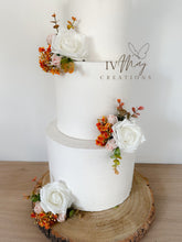 Load image into Gallery viewer, Foam Rose Cake Flowers: Burnt Orange Wedding Cake Topper