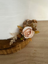Load image into Gallery viewer, Beige Silk Rose Cake Topper: Wedding, Christening, Birthday