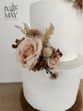 Load image into Gallery viewer, Cake Flowers - Wedding Cake Flowers - Cake Topper - natural - Beige - Christening / Birthday cake decoration