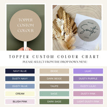 Load image into Gallery viewer, Custom Happy Birthday cake topper - Dried foliage Palm leaf Spear Topper & Decor - Cream - White - Name cake topper - Milestone