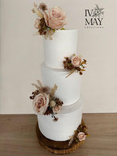 Load image into Gallery viewer, Cake Flowers - Wedding Cake Flowers - Cake Topper - natural - Beige - Christening / Birthday cake decoration