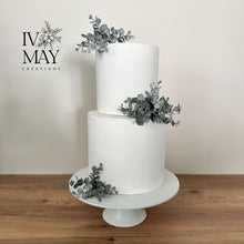 Load image into Gallery viewer, FULL SET cake flowers - Artificial foliage cake flowers - eucalyptus bunches leaf wedding decorations floral arrangement