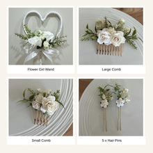 Load image into Gallery viewer, Wedding Day Brides Bouquet- Wedding packages - Gypsophila Eucalyptus - White/Ivory - Dark Green - Sage Bouquets - Wedding Flowers