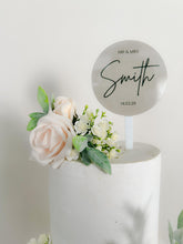 Load image into Gallery viewer, Blush Pink Rose Cake Topper: Gypsophila & Eucalyptus Wedding Floral