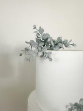 Load image into Gallery viewer, FULL SET cake flowers - Artificial foliage cake flowers - eucalyptus bunches leaf wedding decorations floral arrangement