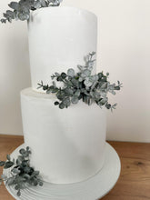 Load image into Gallery viewer, FULL SET cake flowers - Artificial foliage cake flowers - eucalyptus bunches leaf wedding decorations floral arrangement