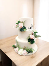 Load image into Gallery viewer, Blush Pink Cake Flowers: Foam Rose Wedding Cake Topper