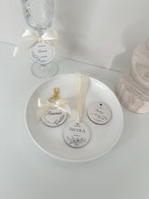 Load image into Gallery viewer, Personalized Wedding Keyring: Bridal Party Favor, Keepsake Name Tag