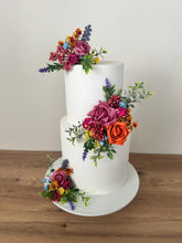 Load image into Gallery viewer, Foam Rose Cake Flower Arrangement: Wedding Christening Cake Topper