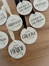 Load image into Gallery viewer, Personalized Wedding Hanger: Bridal Party Gift with Ribbon