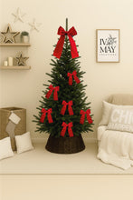 Load image into Gallery viewer, Luxury Velvet Christmas Tree Bows: Clip-On Red Holiday Decor