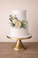 Load image into Gallery viewer, Sage Green Rose Cake Topper: Silk Flower Wedding Garland