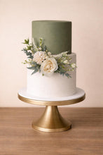 Load image into Gallery viewer, Sage Green Rose Cake Topper: Silk Flower Wedding Garland