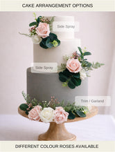 Load image into Gallery viewer, Blush Pink Cake Flowers: Foam Rose Wedding Cake Topper
