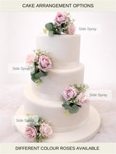 Load image into Gallery viewer, Blush Pink Foam Rose Cake Flowers: Wedding Cake Topper