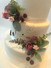 Load image into Gallery viewer, Cake Flowers - Cake decoration - Dusty Pink - Blush Pink - Wedding cake - Christening - Birthday