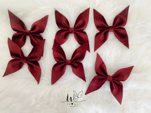 Load image into Gallery viewer, Burgundy Red Velvet Christmas tree Bows - Christmas tree butterflies Bows - Wine Red