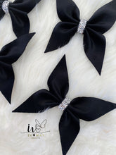 Load image into Gallery viewer, Black Velvet Christmas tree Bows - Christmas tree butterflies Bows - Black