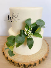 Load image into Gallery viewer, Cake Flowers - Wedding Cake Flowers - Cake Topper - White - Christening / Birthday cake decoration