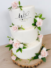 Load image into Gallery viewer, Cake Flowers - Wedding Cake Flowers - Cake Topper - Blush Pink - Christening / Birthday cake decoration