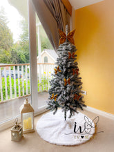 Load image into Gallery viewer, Mustard Yellow Velvet Christmas tree Bows - Christmas tree butterflies Bows - Mustard Yellow