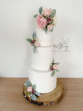 Load image into Gallery viewer, Cake flowers - wedding flowers - cake decoration - blush pink - dusty pink - cream - cake topper