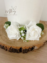 Load image into Gallery viewer, FULL SET gypsophila and eucalyptus leaf cake topper wedding decorations floral arrangement