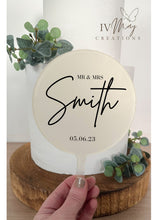 Load image into Gallery viewer, Large 12cm Personalised Acrylic Cake Topper
