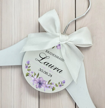 Load image into Gallery viewer, Personalised Wedding Day Dress Hanger With Tag
