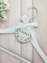 Load image into Gallery viewer, Personalised Wedding Day Dress Hanger With Tag
