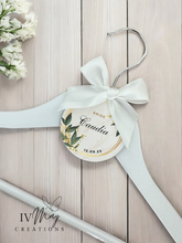 Load image into Gallery viewer, Personalised Wedding Day Dress Hanger With Tag
